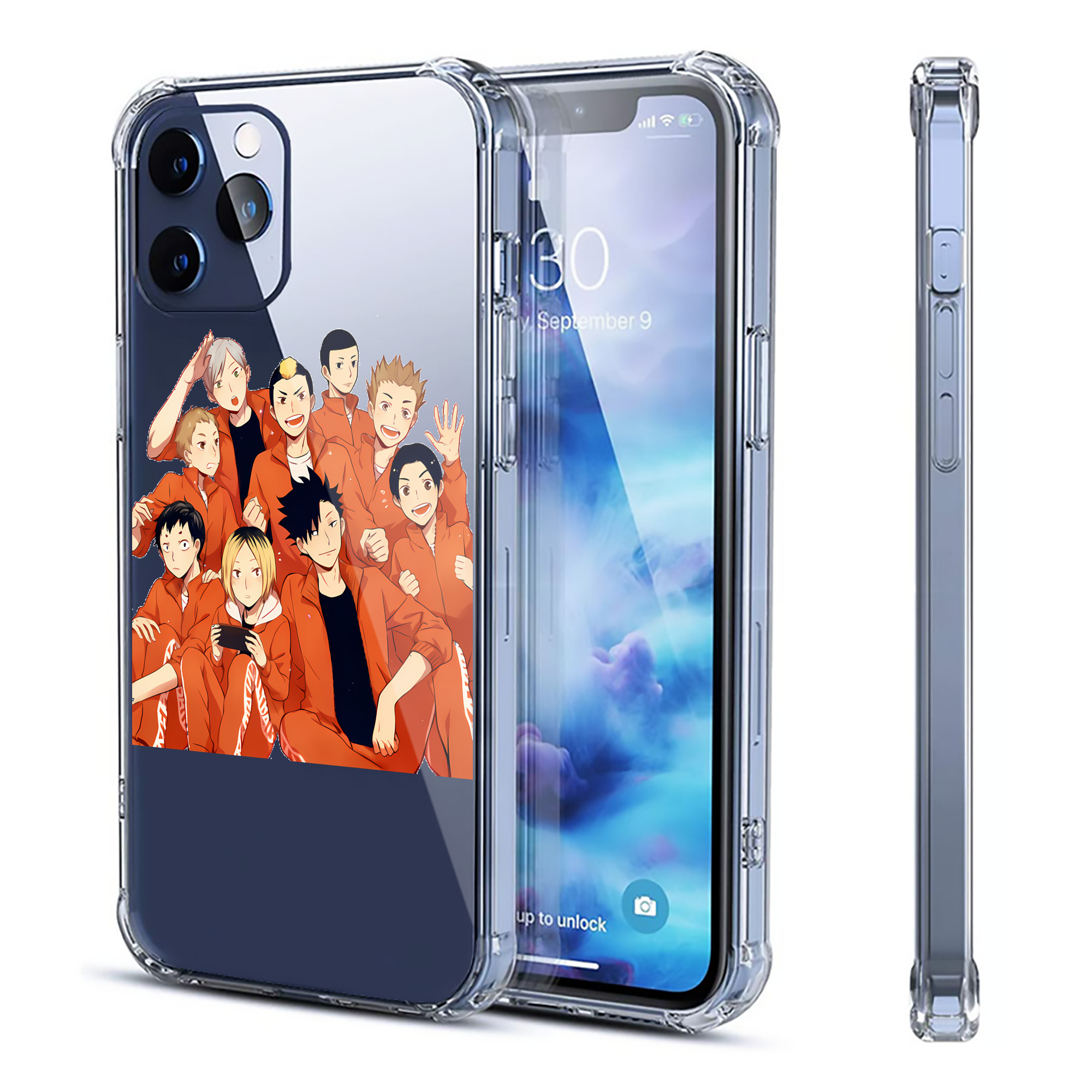 （画像用） ハイキュー!! Haikyu!! 【iPhone 12シリーズ対応】透明スマホケース（クリアソフトケース）